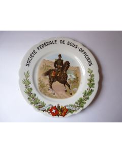 Assiette Société Fédérale de Sous - Officiers