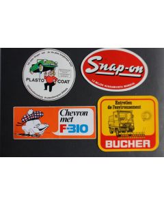 Autocollants accessoires automobiles Bucher Snap-on Plasto-coat 