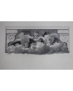 Gravure lithographiée A. MANGONOT XIXe siècle