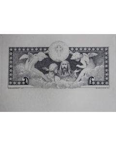 Gravure lithographiée A. MANGONOT XIXe siècle
