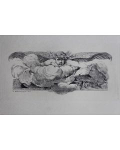 Gravure lithographiée A. MANGONOT XIXe siècle