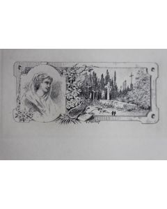 Gravure lithographiée Gustave FRAIPONT XIXe siècle