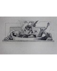 Gravure lithographiée H. DANGER XIXe siècle