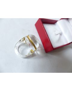 BACCARAT Bague Medicis cristal T49
