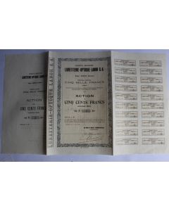 Action 500 Francs Lunetterie-Optique Labor S.A. Suisse