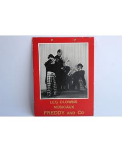 Affiche cirque Les Clowns musicaux Freddy and Co 