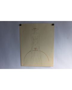 Dessin original femme nue  E. B.