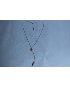 Collier argent plume