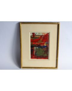 Tableau Peinture Huile Moderne June BUCHHOLZ 1960