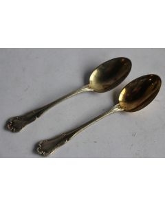 Deux petites cuillères à moka Elsa argent