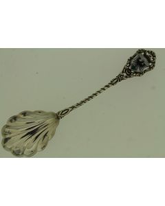 Petite cuillère souvenir Adelboden Suisse argent massif