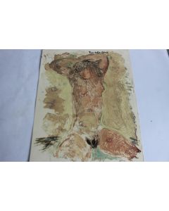 Monotype original Pino Della Selva Femme estampe 1949