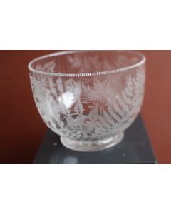 Bol à confiture cristal gravé