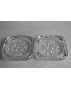 DAUM France Dessous de bouteille design (x 2)
