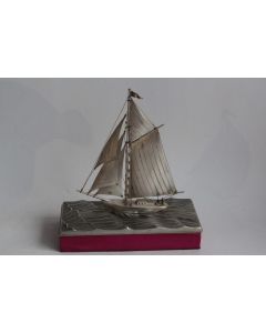 Bateau argent Seki Takehiko Japon Showa