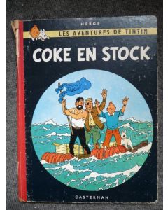 BD Tintin Hergé Coke en Stock B24 1958