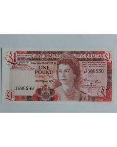 Billet 1 Pound Gibraltar 1975 neuf
