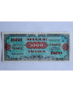 Billet 1000 Francs verso France type 1945 France