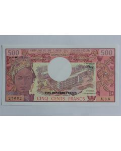 Billet 500 Francs 1983 Cameroun neuf