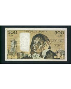 Billet 500 Francs PASCAL 6-11-1975.A. 0.50 88671