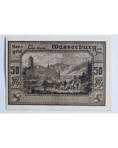 Billet de nécessité 50 Pfennig Wasserburg 1920 Allemagne
