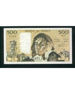 Billet 500 Francs PASCAL 3-2-1977.F.Q72 43188