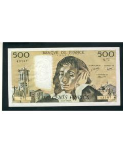 Billet 500 Francs PASCAL 3-2-1977.F.Q72 43187