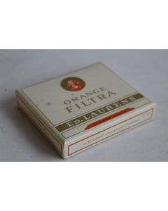 Boite a cigarettes ED. LAURENS Orange Filtra