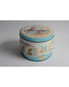 Boîte à biscuit tôle Huntley & Palmers bateau