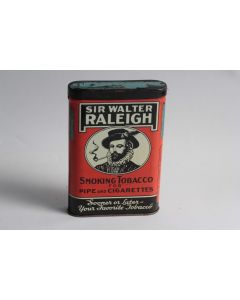 Boîte à Cigarettes tôle Sir Walter Raleigh Smocking Tobacco USA