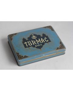 Boîte à Cigarettes tôle Turmac bleu