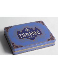 Boîte à Cigarettes tôle Turmac bleu