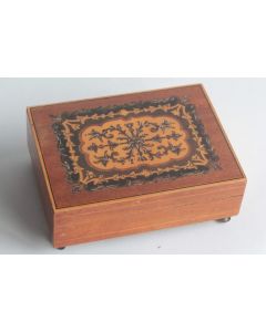 Boite à musique marqueterie bois Lador Suisse