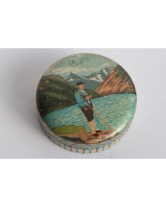 Boîte bonbons tôle sérigraphiée Aux spécialités de Cauterez Chez Jane