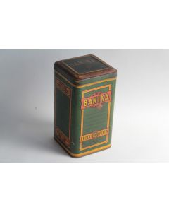 Boîte chocolat cacao Banika Félix Potin tôle lithographiée