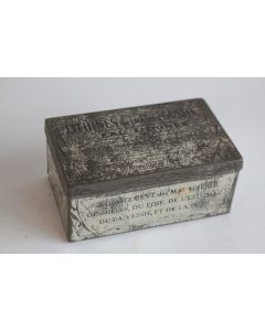 Boîte médicaments tôle lithographiée Lithines docteur Gustin