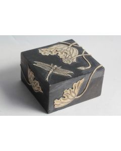 Boite pierre de savon stéatite Libellule Chine
