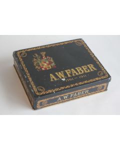 Boîte stylo tôle lithographiée A. W. Faber 1761-1911 Russie 150 ans