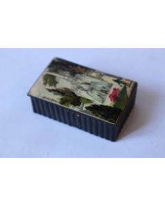 Boite tabatière papier mâché papier-pierre Napoléon III