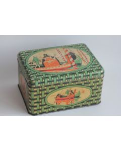 Boîte tôle lithographiée Biscuits l'amandier Bellegarde