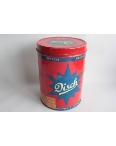Boîte tôle lithographiée bonbons Biscuits Disch