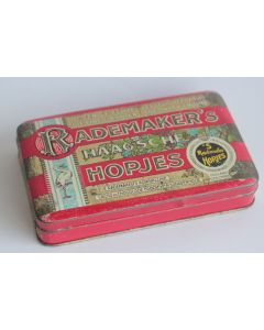 Boîte tôle lithographiée Chocolats Rademaker's Haagsche Hopjes