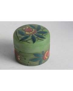 Boite verre émaillé Poidaude Art déco