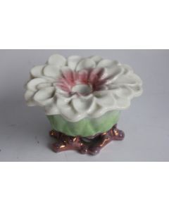 Bougeoir porcelaine Vieux Paris Fleur