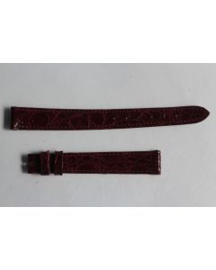 Bracelet montre Universal Genève croco bordeaux 12 mm