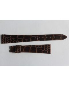 Bracelet montre Universal Genève croco marron 15 mm