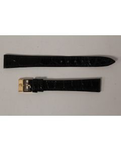 Bracelet montre Universal Genève croco noir 13 mm