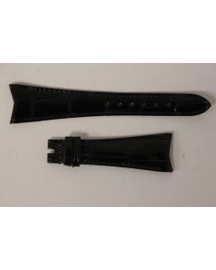 Bracelet montre Universal Genève croco noir 20 mm