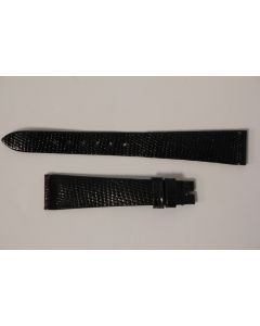 Bracelet montre Universal Genève lézard noir 15 mm