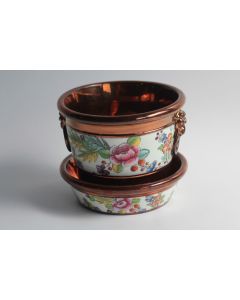 Cache pot faïence Jersey XIXe siècle